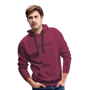 Gipfelschnaps Hoodie Männer Schwarz