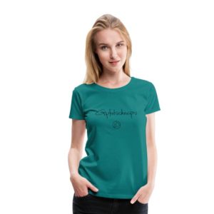 Gipfelschnaps T-Shirt Frauen Schwarz