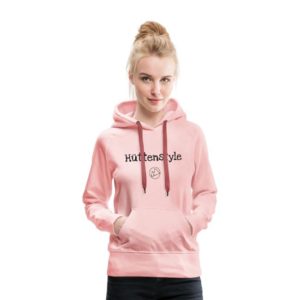 Hüttenstyle Hoodie Frauen Schwarz