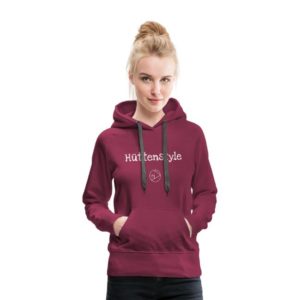 Hüttenstyle Hoodie Frauen Weiß