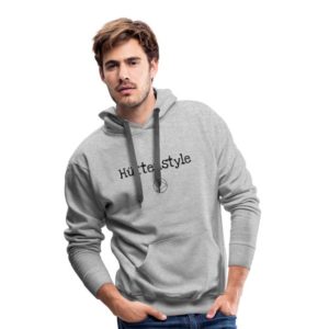 Hüttenstyle Hoodie Männer Schwarz