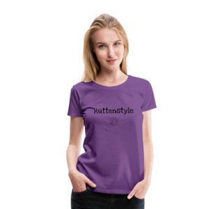 Hüttenstyle T-Shirt Frauen Schwarz
