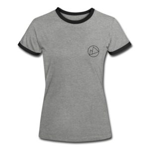Peakwear Logo T-Shirt Frauen Schwarz
